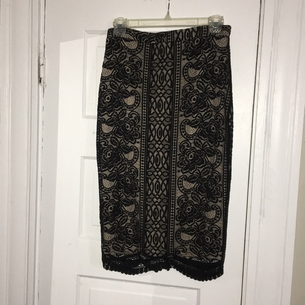 Lace Pencil Skirt